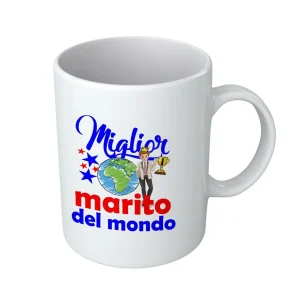 Tazza Marito – Compleanno Marito – Miglior Marito del Mondo – Idee Regalo Marito – Tazza in Ceramica Marito – Idea Regalo Marito – Regalo Compleanno Marito