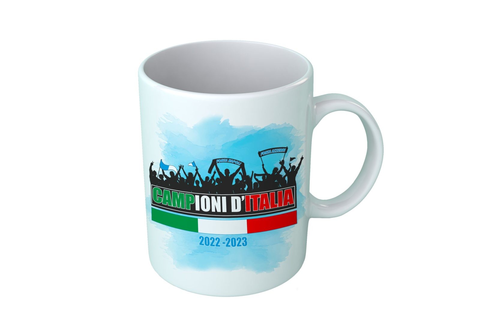 Tazza Campioni d’Italia 2022 – 2023 – Vittoria 3° Scudetto – Tazze Colazione 330 ML – Napoletani – Idea Regalo