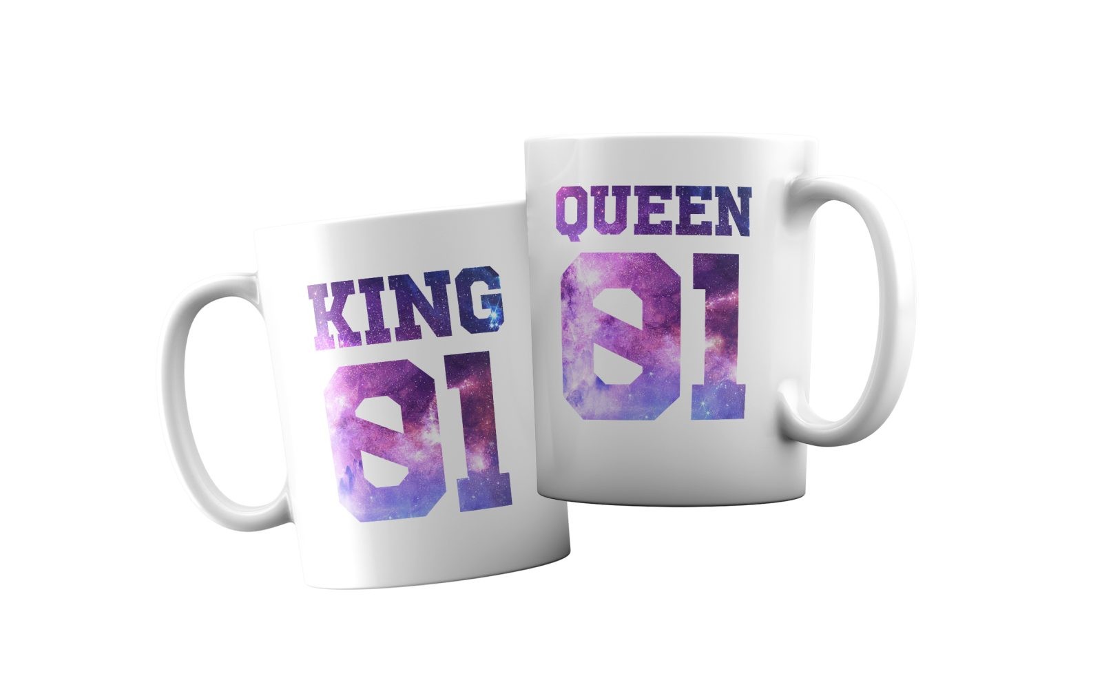 Coppia Tazze Amore – King 01 – Queen 01 – Festa Innamorati – Maglietta – SanValentino – Idea Regalo – Regalo per Coppia - immagine 2