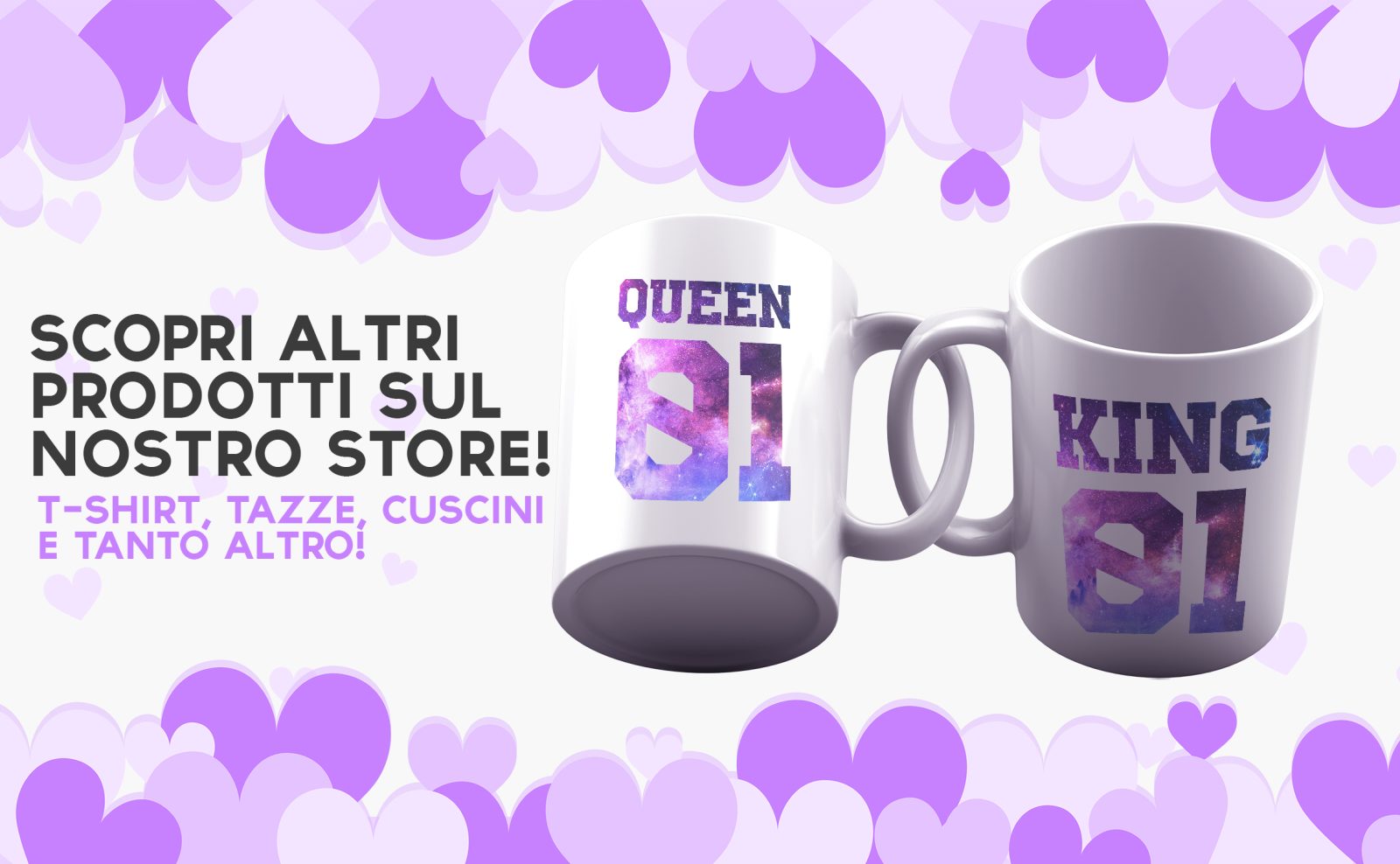 Coppia Tazze Amore – King 01 – Queen 01 – Festa Innamorati – Maglietta – SanValentino – Idea Regalo – Regalo per Coppia - immagine 4