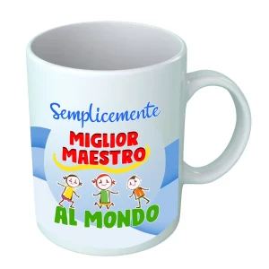 Tazza Maestro – Semplicemente Maestro Migliore al Mondo – Idee Regalo Maestro – Regalo Fine Anno Maestro