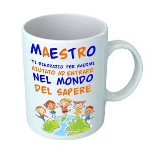 Tazza Maestro – Maestro ti Ringrazio – Idee Regalo Maestro – Regalo Fine Anno Maestro