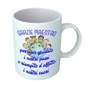 Tazza Maestro – Hai riempito i nostri Cuori – Idee Regalo Maestro – Regalo Fine Anno Maestro