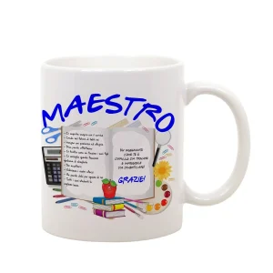 Tazza Maestro – Tazza Grazie Maestro – Idee Regalo Maestro – Regalo Fine Anno Maestro
