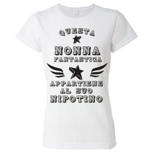 Tshirt festa della mamma – Questa nonna fantastica appartiene al suo nipotino – maglietta festa mamma – Regalo Mamma – Festa della Mamma – Tshirt Mamma – Idea Regalo Mamma
