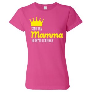 Tshirt festa della mamma – Sono una mamma io detto le regole- maglietta festa mamma – Regalo Mamma – Festa della Mamma – Tshirt Mamma – Idea Regalo Mamma