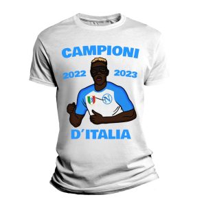 Maglietta – Scudetto – 3 – Campioni 2022 2023 – Vo9 – Maschera – Winner – Napule – Vittoria – T shirt Idea regalo – Uomo – Donna