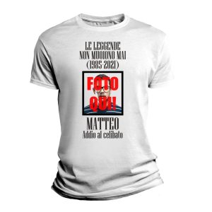Maglietta Addio al Celibato [PERSONALIZZABILE] – Le Leggende Non Muoiono Mai [PERSONALIZZA ANNO] [PERSONALIZZA FOTO] [PERSONALIZZA NOME] – Addio al Celibato