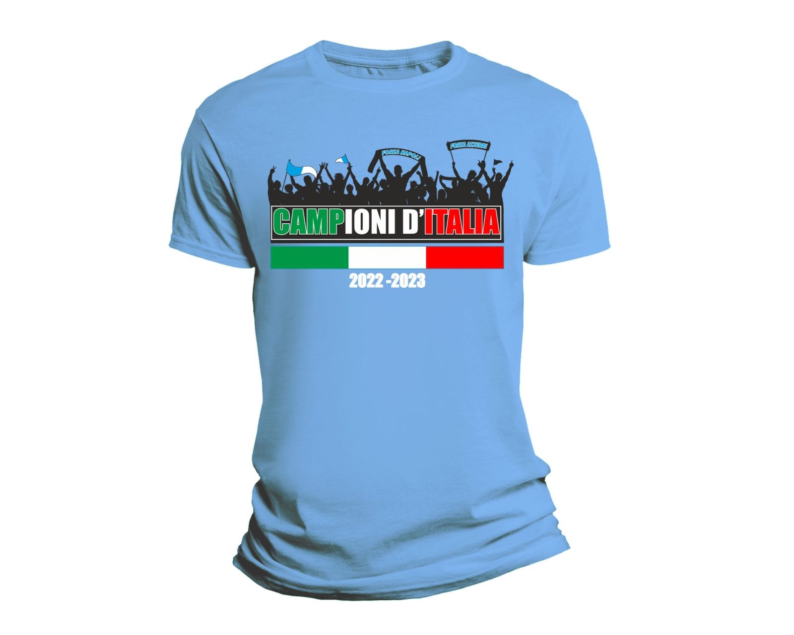 Maglietta Napoletano – Campioni d’Italia 2022 – 2023 – Vittoria 3° Scudetto – Tshirt Napoli – Napoletani – Idea Regalo – Uomo – Donna