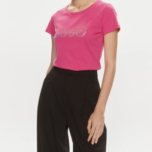 Liu Jo t-shirt donna logo pietre brillanti vari colori VA4216 JS923