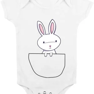 body da neonato  body pasqua “Coniglio di pasqua” bimbi,  da 3 a 24 mesi by tshirteria
