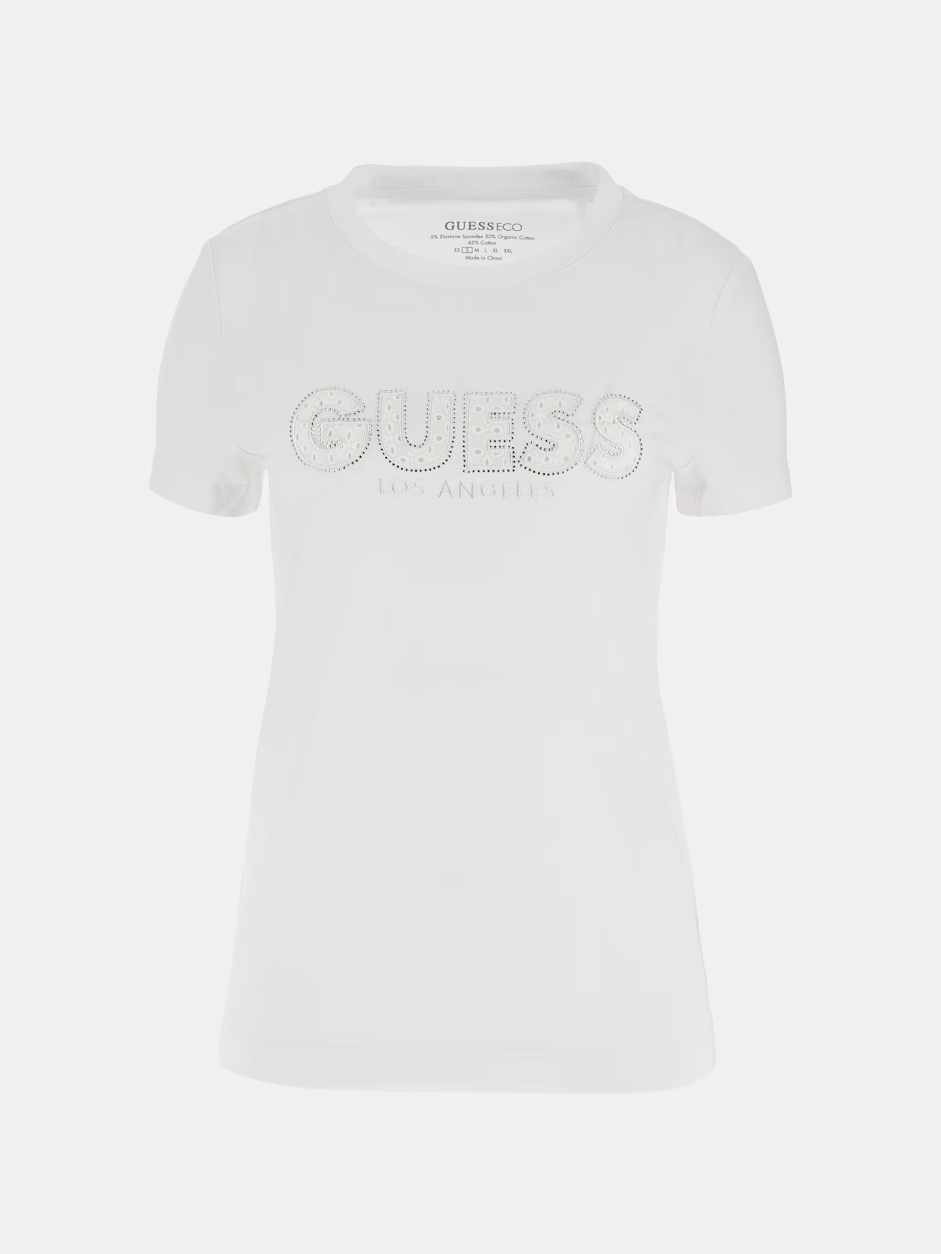 Guess t-shirt, logo pizzo sangallo W4GI14J1314 - immagine 4