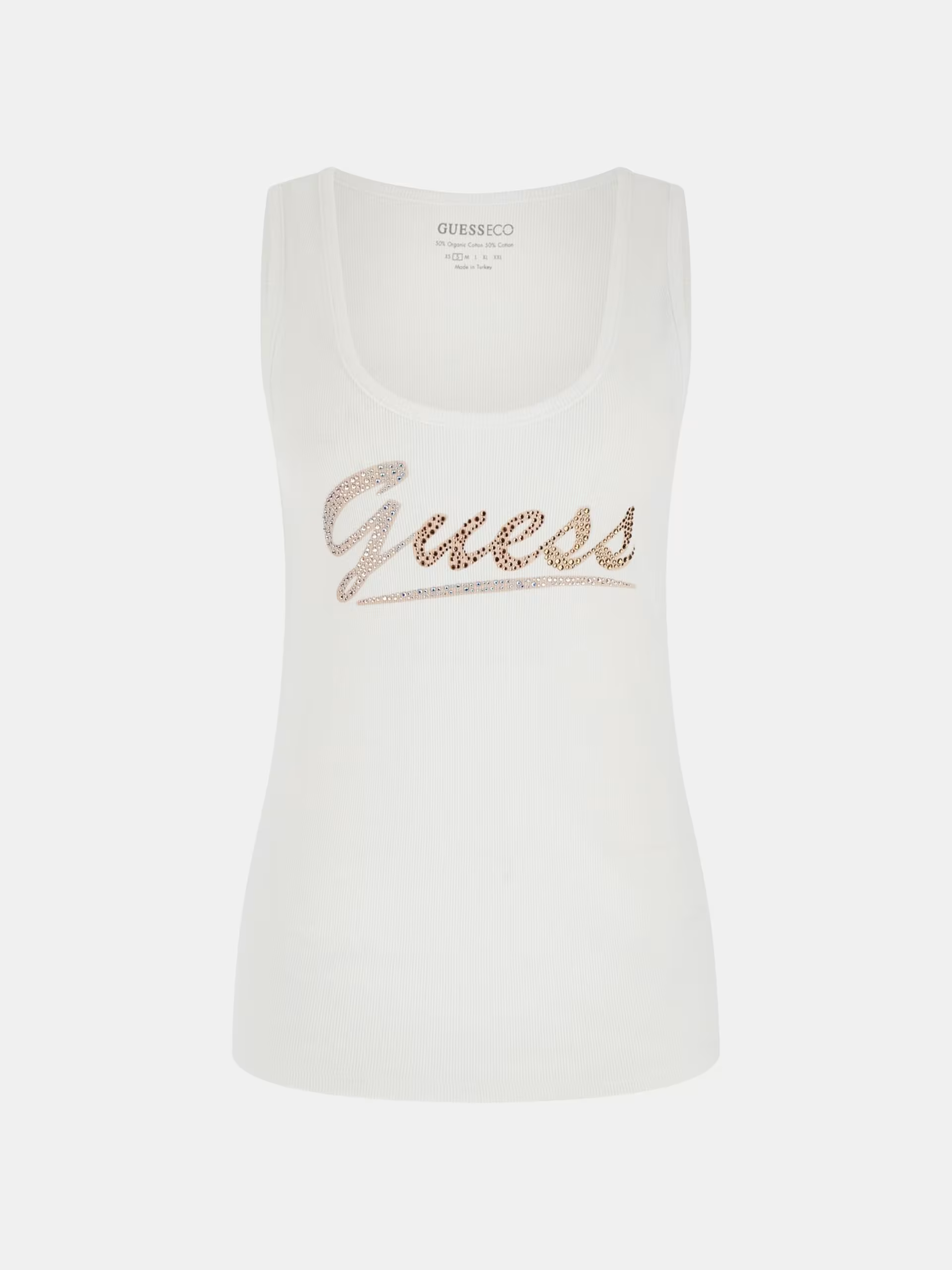 Guess top donna logo frontale scollo all’americana W4GP16K1814 - immagine 4