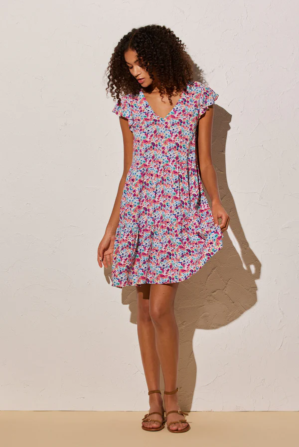 Ysabel Mora vestitino multicolor con balze - immagine 2