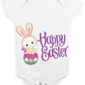 body da neonato  body pasqua “Buona Pasqua, happy Easter” bimbi,  da 3 a 24 mesi by tshirteria