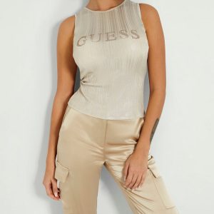 Guess top con logo metallizzato W4GP04KBYZ0