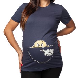 Tshirt Lunga da Donna Ideale per il Premaman – STO ARRIVANDO – Maglietta Premaman Divertente – Regalo Futura Mamma – Idea Regalo per Futura Mamma