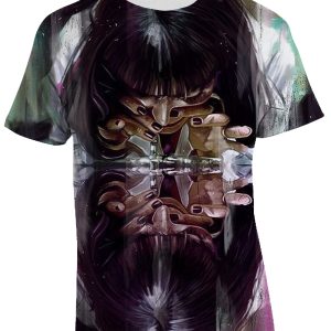 Tshirt Uomo Manica Corta – Pulp Fiction – Mia Wallace – film cult – All Over – Idea Regalo Originale