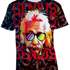 Tshirt Art Einstein – Genius – street art Maglietta da Uomo e Donna