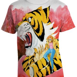 T-Shirt Tiger Man – Tiger Mask – anime – cartoon anni 80 – Tana delle Tigri