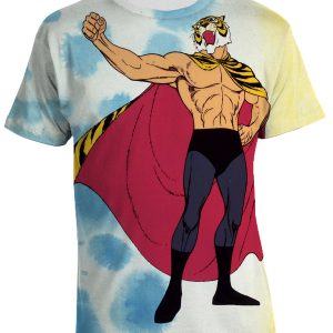 Maglietta Uomo Tigre – Tiger Man – Tiger Mask – anime – cartoon anni 80 – All Over