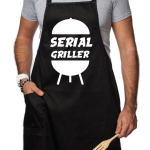 Grembiule da Cucina Divertente – Serial Griller – Grembiuli Divertenti Cucina – Idee Regalo Amici