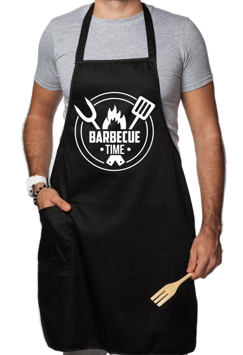 Grembiule da Cucina Divertente – Barbecue time – bbq – Grembiuli Divertenti Cucina – Idee Regalo Amici