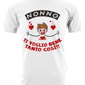 Maglietta Nonno – Maschietto Nonno Ti Voglio Bene Tanto Così – Regalo Nonno da Nipoti – Festa dei Nonni – Festa del Nonno – Festa del Nonno Idee Regalo