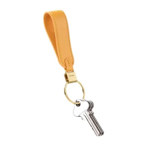 Orbitkey Portachiavi Ad Anello in Pelle Orange