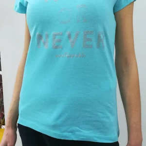 T-shirt donna cotone mezza manica 812-1202ab