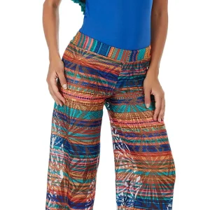 Effek Pantalone donna multicolor lavorazione traforata F18F2B274XX