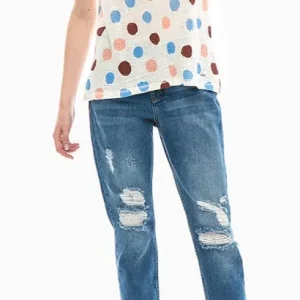 Pepe Jeans T-Shirt donna pois multicolor PL502827 CLEO