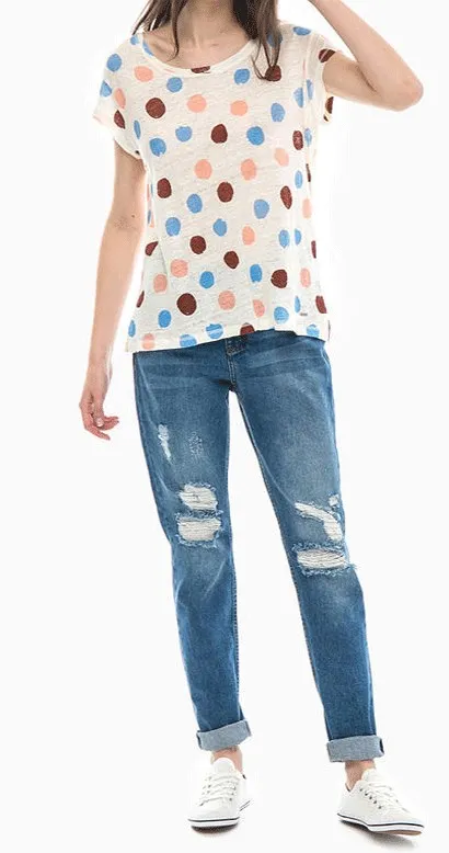 Pepe Jeans T-Shirt donna pois multicolor PL502827 CLEO - immagine 3