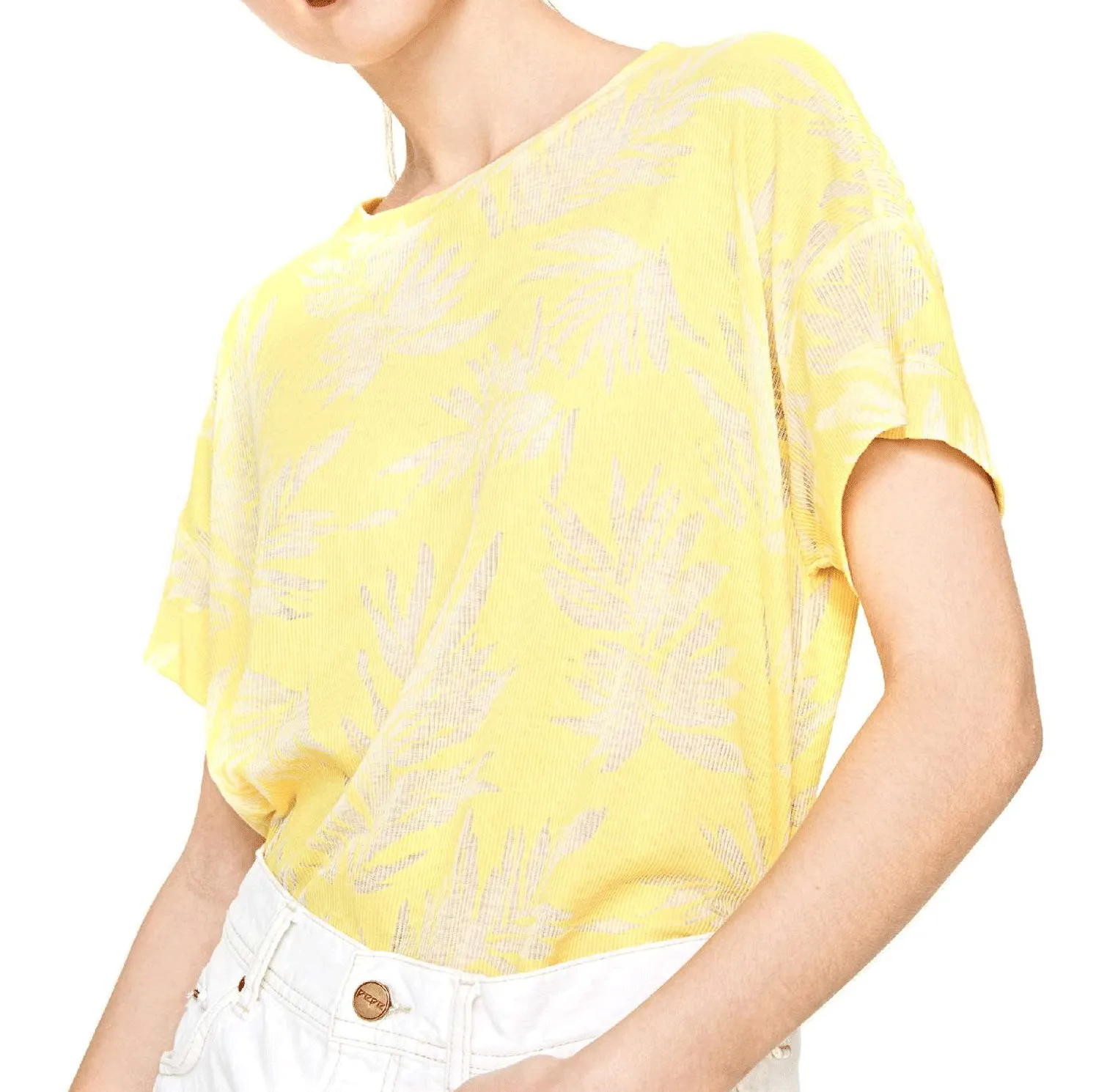 Pepe Jeans T-Shirt donna stampa tropicale PL502849 MICHELLE