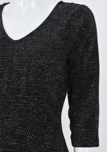 B. Young Abito donna filo metallico dorato - immagine 4