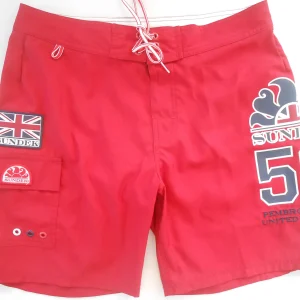Sundek Costume Uomo Boxer rosso logo laterale M429BDP2041-221