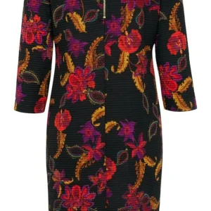 Abito donna B.Young fantasia jacquard floreale