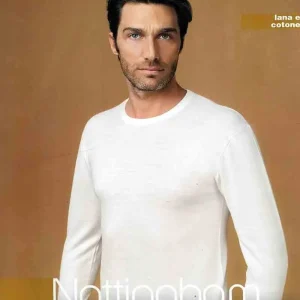 Nottingham TL18 maglia uomo manica lunga a girocollo lana/cotone
