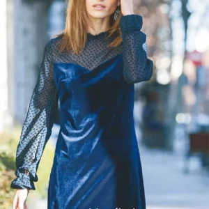 Abito in velluto nero  Sistter art. 172348