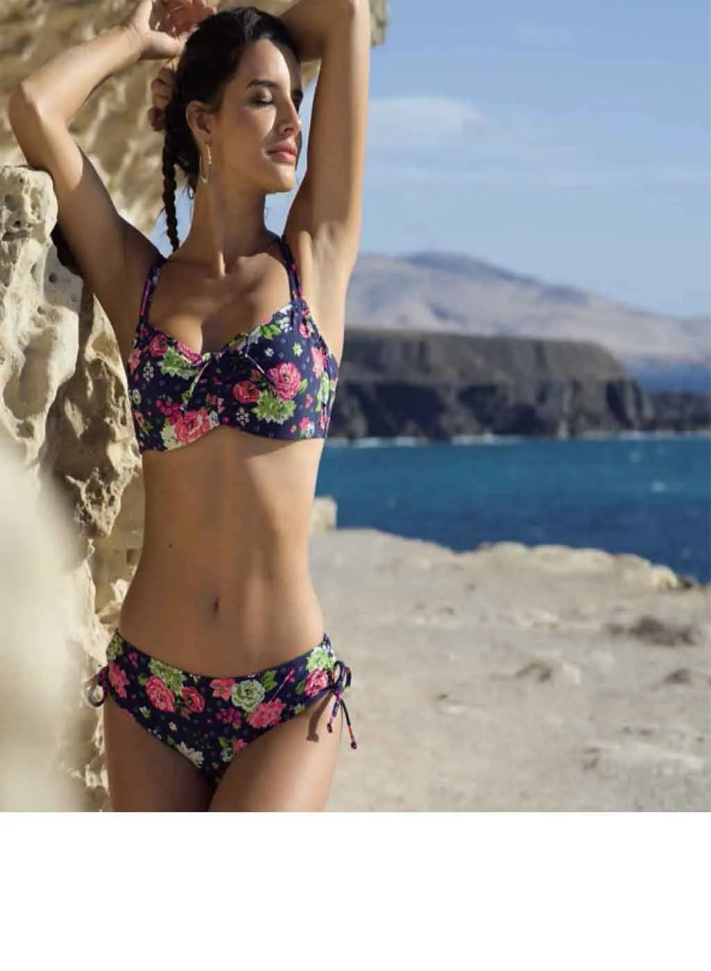 Bikini Ferretto Cup C Ysabel Mora Fiorellini Art. 81125 - immagine 2