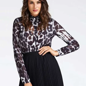 Blousa Donna Con Ricamo e Pietre Guess Art. W93h72w70q0