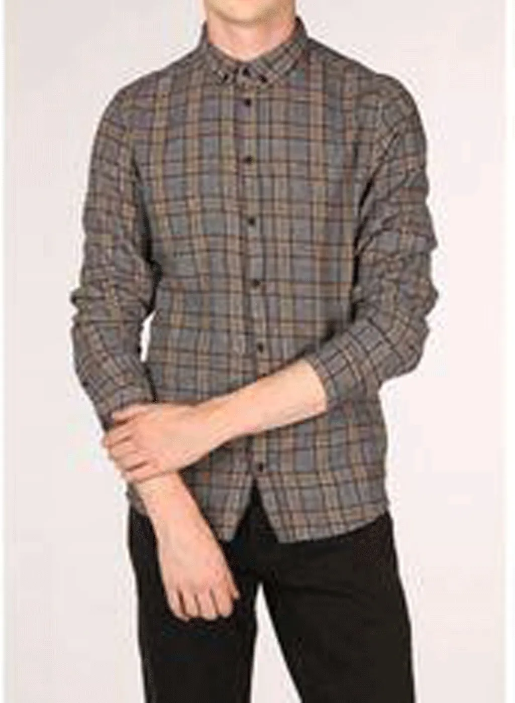 Blend Camicia Uomo In Flanella A Quadri Art. 20709465 - immagine 3