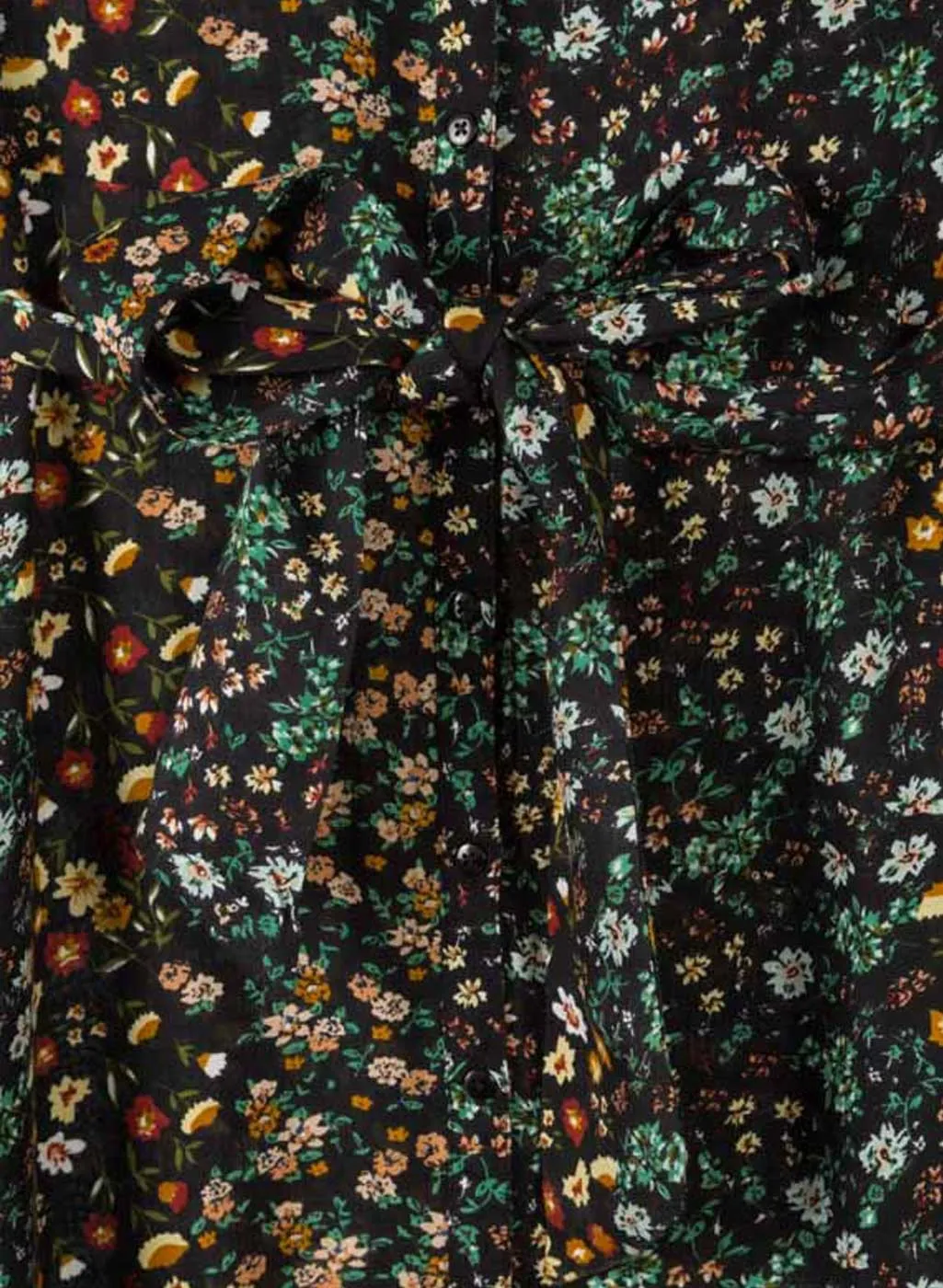 Abito lungo Donna fantasia floreale con cintura Losan art.922-7003AA - immagine 3