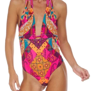 F**K Monokini Fantasia Geometrica allacciatura al collo art.F20-0717X1