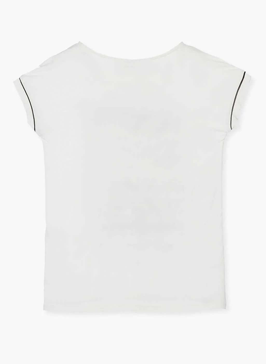 T-shirt Donna Losan Manica Corta Stampa Animali e Borchie Nere 012-1028AL - immagine 3