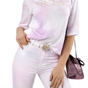 T-Shirt Donna Guess Fantasia Unicorno con Strass art. W0GI83K46D0