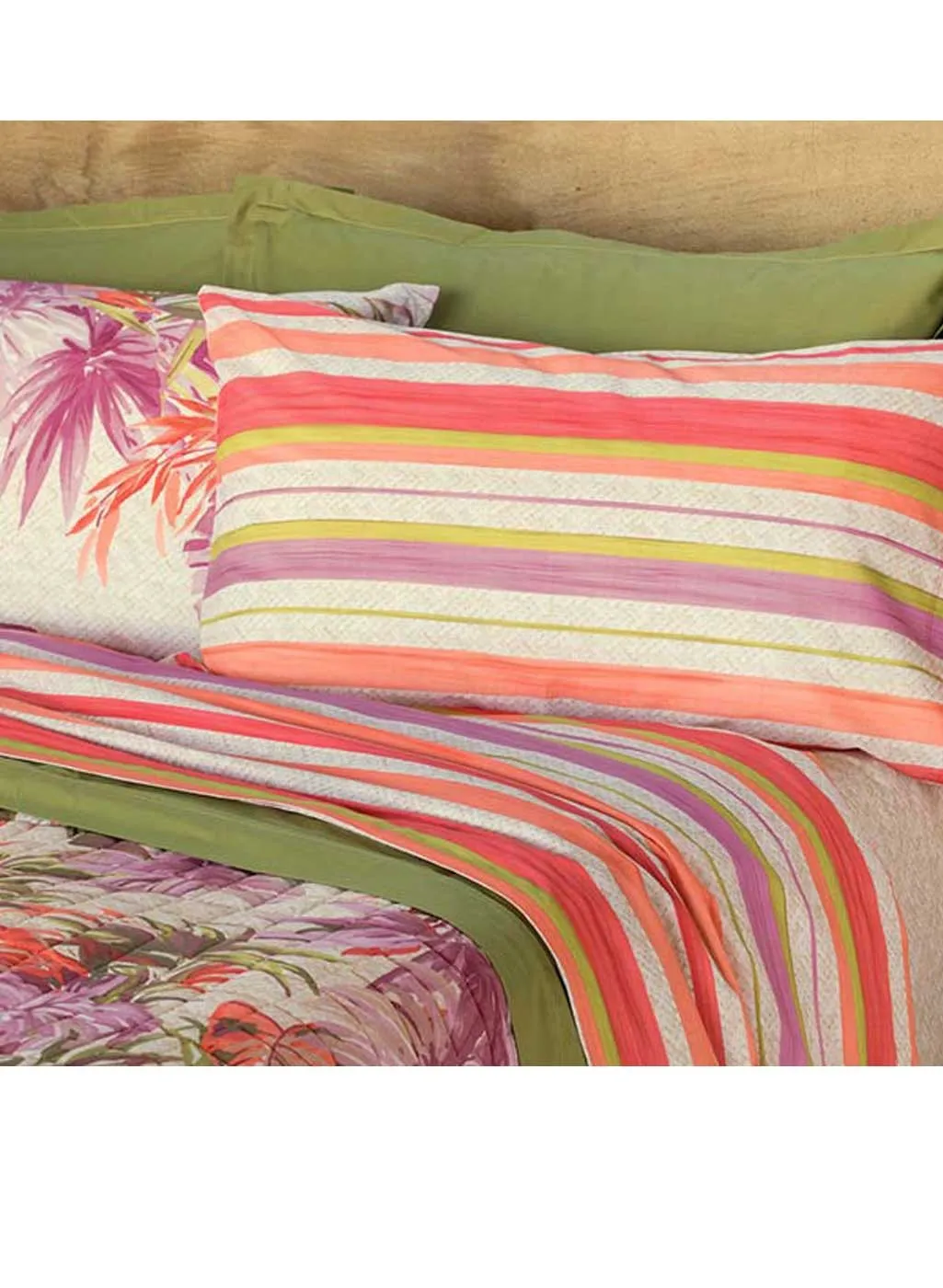 Completo Lenzuolo Singolo Riviera fantasia righe multicolor LN0561 Maui