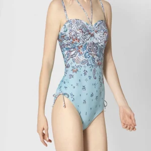 Triumph costume intero a fascia coulisse laterale fantasia cashmere