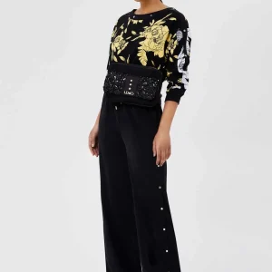 Pantalone donna Liu Jo con applicazioni art.TA1003T4634