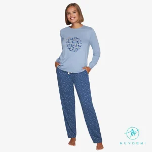 Muydemi, 230001, Pigiama Femminile Foglie